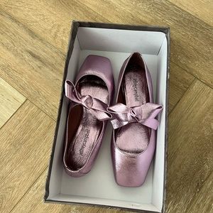 Jeffrey Campbell Purple Metallic Ballet Flats 6